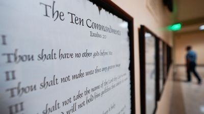 Image for story: Louisiana delays Ten Commandments in classrooms as lawsuit plays out