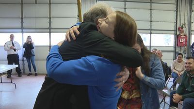 Image for story: 'It's amazing': Man reunited with people who saved his life after heart attack 
